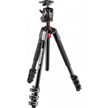 Manfrotto MK190XPRO4-BHQ2 190XPRO4 Aluminium-Stativkit mit Kugelkopf