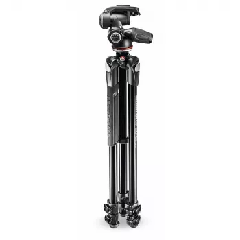 Manfrotto 290 Serie MK290XTA3-3W Stativ mit 3-Wege-Neiger (Schwarz)