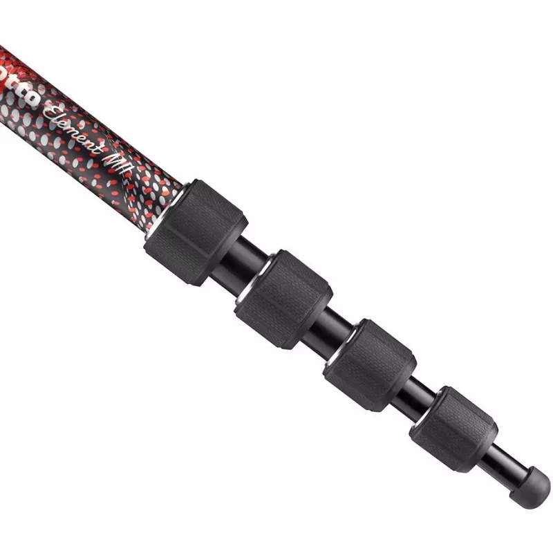 Manfrotto Element MII Aluminium-Einbeinstativ, Rot (MMELMIIA5RD)