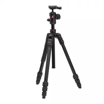 Manfrotto BEFREE Advanced Twist AS Stativ-Kit mit Kugelkopf (Aluminium, Grau)