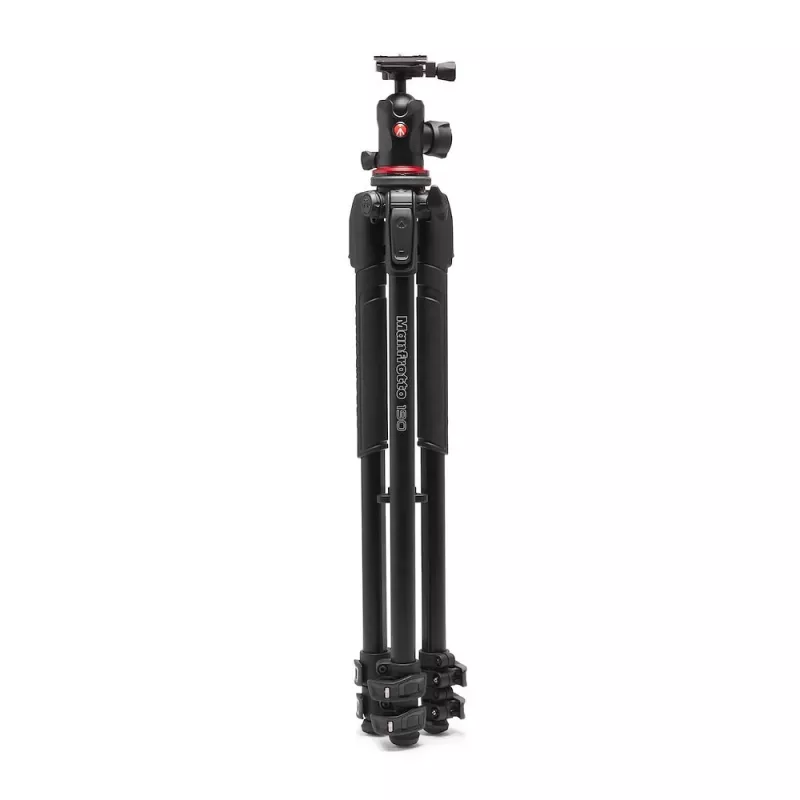 Manfrotto 190X Aluminium-Stativ mit 496RC2 Kugelkopf (Schwarz)