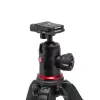 Manfrotto 190X Aluminium-Stativ mit 496RC2 Kugelkopf (Schwarz)