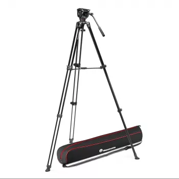 Manfrotto MVT502AM Video-Stativ-Set mit 500X Flüssigkopf