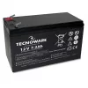 TECNOWARE Power Battery 12V 7,2Ah AGM VRLA mit Faston 6,3mm Anschluss