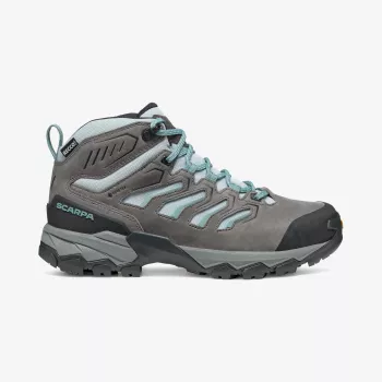 Scarpa Moraine Mid GTX Woman Damen-Wanderschuhe, GORE-TEX, Obermaterial aus Nubuk und Mesh, PRESA HIK-04 Sohle, Arctic, EU 37