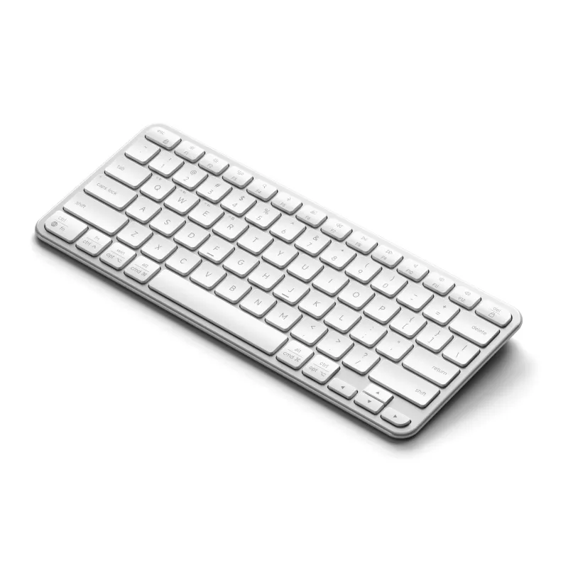 Satechi Slim EX1 Bluetooth-Tastatur für drei Geräte mit Mac/Windows-Modusumschaltung (Silber)