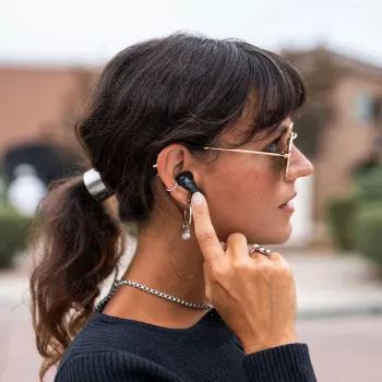 JLab Epic Pods ANC True Wireless Earbuds mit Hybrid Active Noise Cancellation, Bluetooth 5.3, IP55, 50h Akkulaufzeit, Schwarz