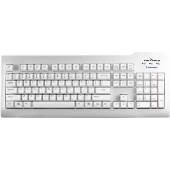 Seal Shield Silver Seal Tastatur USB QWERTZ Weiß IP68 Wasserdicht Spülmaschinenfest