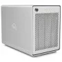 OWC Mercury Elite Pro Quad - HDD-Gehäuse - 2,5/3,5 Zoll - Serial ATA III - USB 3.1 Gen 2 Type-C - Silber
