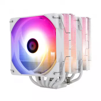 Thermalright Peerless Assassin 120 White ARGB Dual Tower CPU Air Cooler, 6 Heatpipes, 2x120mm PWM Fans, 265W TDP, LGA1700/AM5