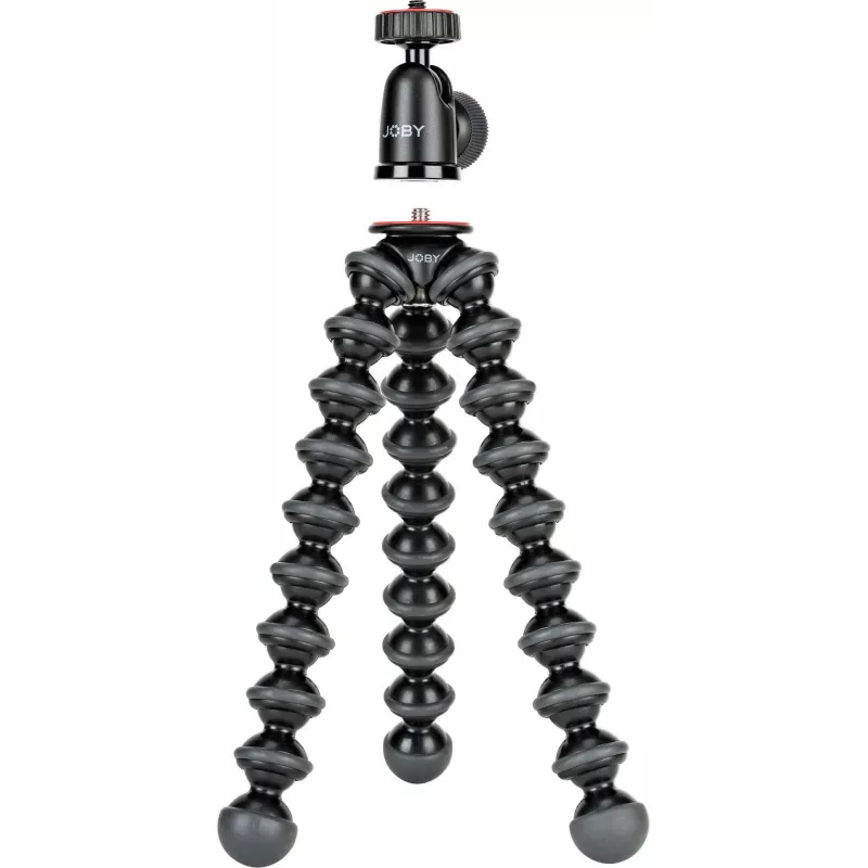 Joby GorillaPod 1K Kit Flexibles Stativ mit Kugelkopf, Schwarz/Grau