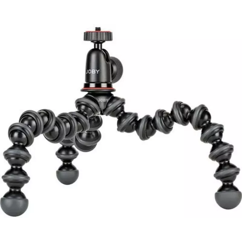 Joby GorillaPod 1K Kit Flexibles Stativ mit Kugelkopf, Schwarz/Grau
