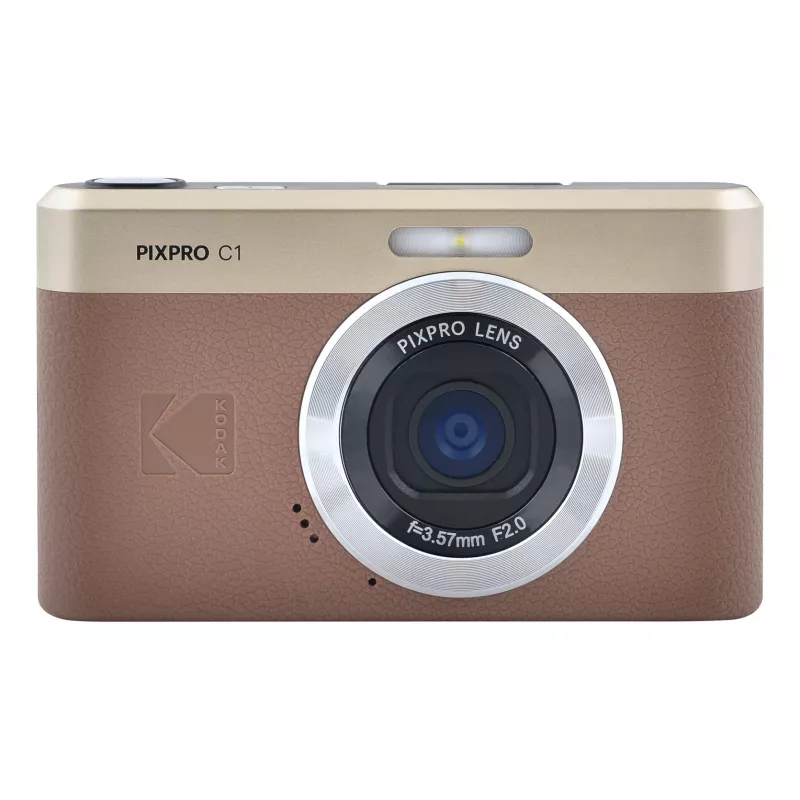 Kodak PixPro C1 Digitalkamera Braun + 16GB Speicherkarte