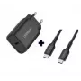 OtterBox EU Wall Charger USB-C 30W with USB-C to USB-C Cable Bundle