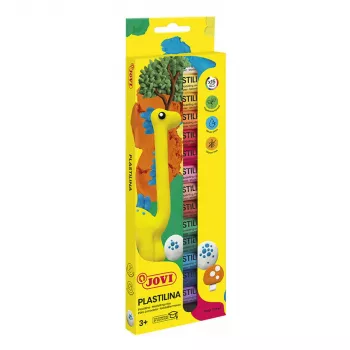 JOVI Plastilina Modelliermasse gemischte 15 Farben je 15 g