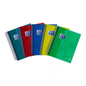 Oxford College Block European Book Touch A6 kariert 120 Blatt 90 g/m² Optik Paper