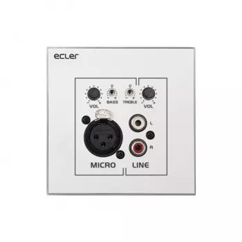 Kindermann WPaMIX-T Wandpanel XLR/RCA Lautstärke/Mixer