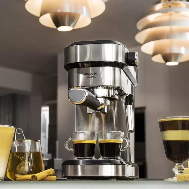 Cecotec Cafelizzia 790 Steel Semi-Automatische Espressomaschine, 20 bar, 1350 W, Edelstahl