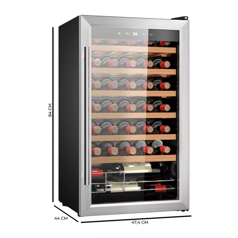 CECOTEC Bolero GrandSommelier 34030 Inox Kompressor-Weinkühler für 34 Flaschen