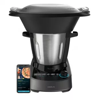 Cecotec Mambo 11090 Multifunktions-Küchenmaschine, 1700 W, 3,3 L, Edelstahl, Wi-Fi