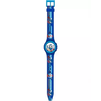 KINDER Digitaluhr Sonic The Hedgehog SNC4316M - Blaues Silikonarmband