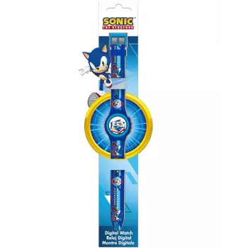 KINDER Digitaluhr Sonic The Hedgehog SNC4316M - Blaues Silikonarmband