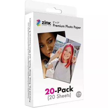 ZINK Premium Fotopapier 2x3 20 Blatt glänzend