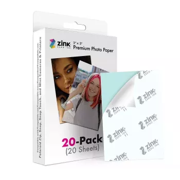 ZINK Premium Fotopapier 2x3 20 Blatt glänzend