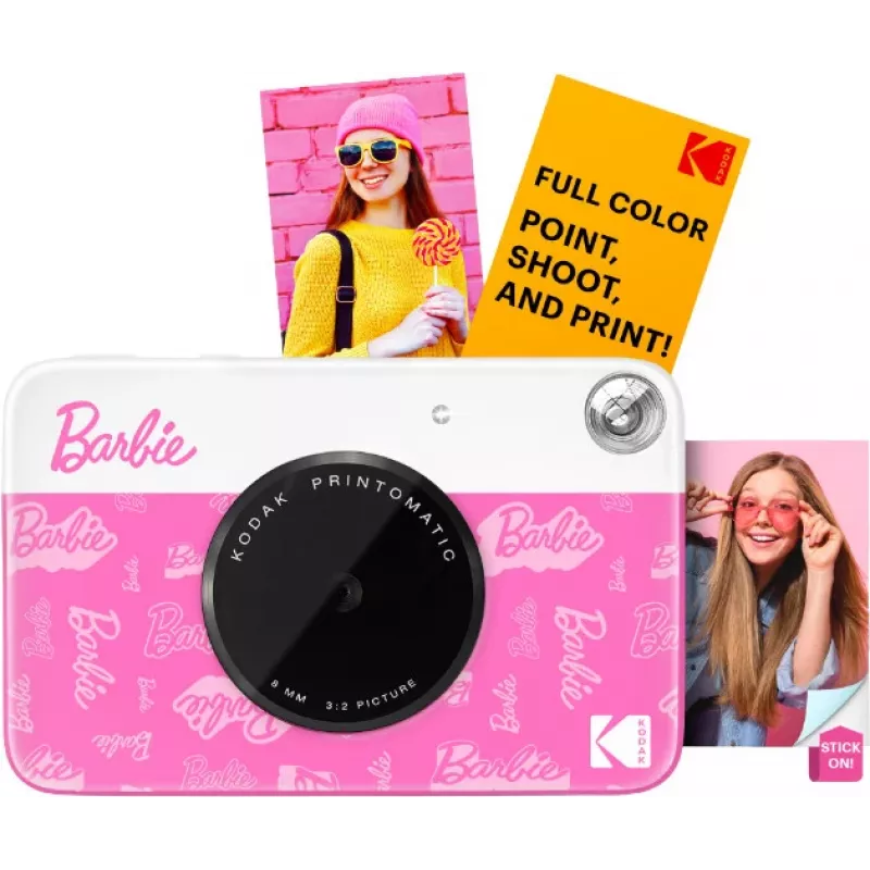 KODAK Printomatic Barbie Edition Instant Digitalkamera 5MP + 5 Blatt ZINK Fotopapier Pink