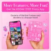 KODAK Step Slim Barbie Instant Photo Printer - Bluetooth 5.0, ZINK Zero Ink Technologie, 2x3 Zoll Ausdrucke, Barbie Pink