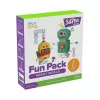 myFirst 3dPen Make Filaments Fun Pack Robot World - Kreativset mit 5 Vorlagen, 17 PCL-Filamenten (34 m), Pull-Back-Auto-Modul, Thermoplastfolie