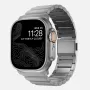 NOMAD Titanium Band V3 - Natural Titanium Brushed Metal Bracelet for Apple Watch 46mm/49mm