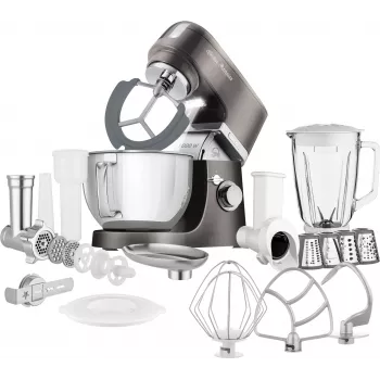 SENCOR STM 6378BK Standmixer 1000 W, 4,5 L Edelstahlschüssel, Planetenrührwerk, Schwarz