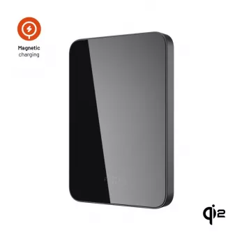 Fixed MagZen 5 Crystal Qi2 Standard 5000 mAh Schwarz