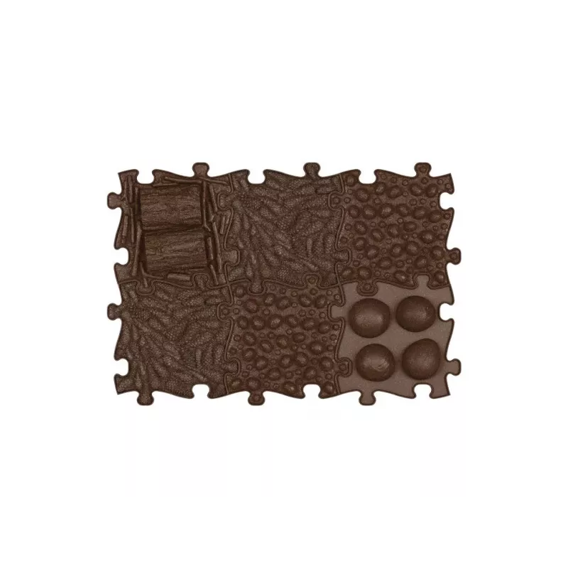 Muffik Orthopädische Sensorik-Matte Set 6-in-1 Eco Forest 6 Puzzle-Matten MFK-024