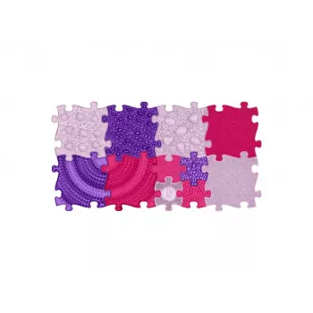 Muffik Orthopädische Sensorik-Matte Set 11-in-1 Pink 11 Puzzleteile Sensorik-Matte MFK-063