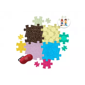 Muffik Orthopädische Sensorik-Matte Set 13-in-1 Taktikspiel-Puzzle MFK-070