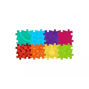 Muffik Orthopädische Sensorik-Matte Set 8-in-1 Regenbogen 8 Puzzle-Matten Sensorik Muffik / Rainbow / MFK-079