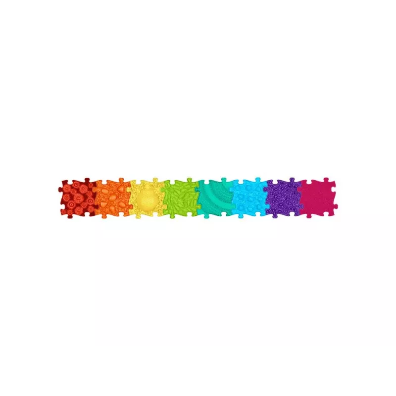 Muffik Orthopädische Sensorik-Matte Set 8-in-1 Regenbogen 8 Puzzle-Matten Sensorik Muffik / Rainbow / MFK-079