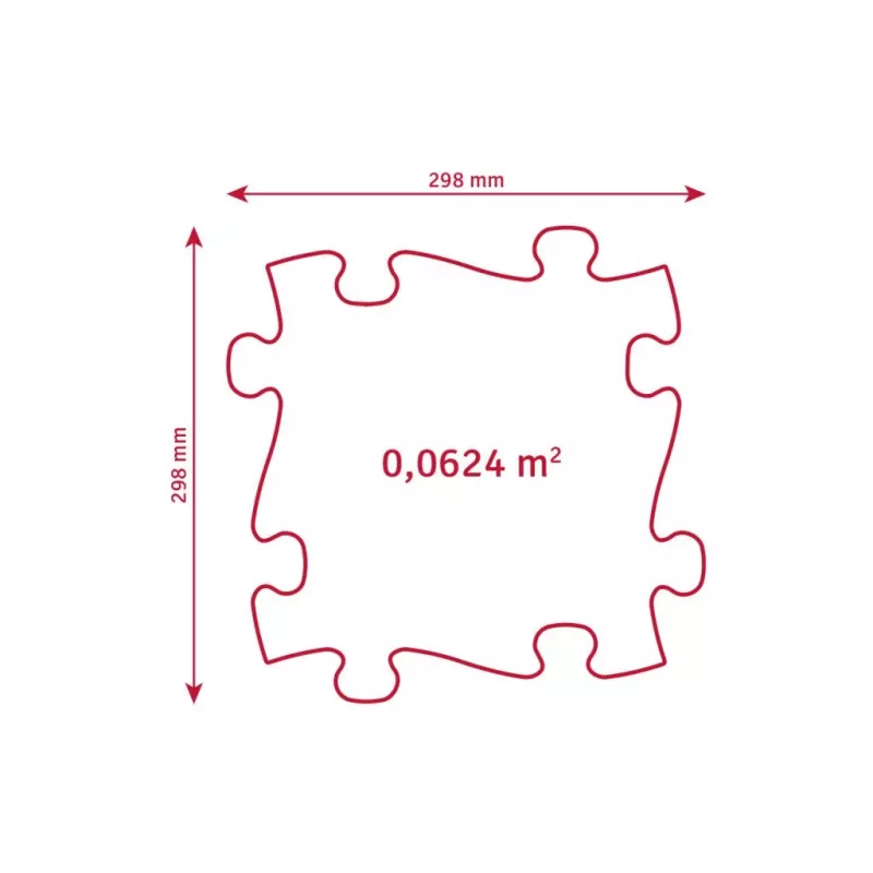 Muffik Orthopädische Sensorik-Matte Set 4-in-1 Mittel 4 Puzzle Sensorik-Matten MFK-094
