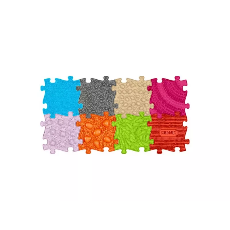 Orthopädisches Sensorik-Matten-Set 8-in-1 Medium 8 Puzzle-Matten Muffik MFK-020-01
