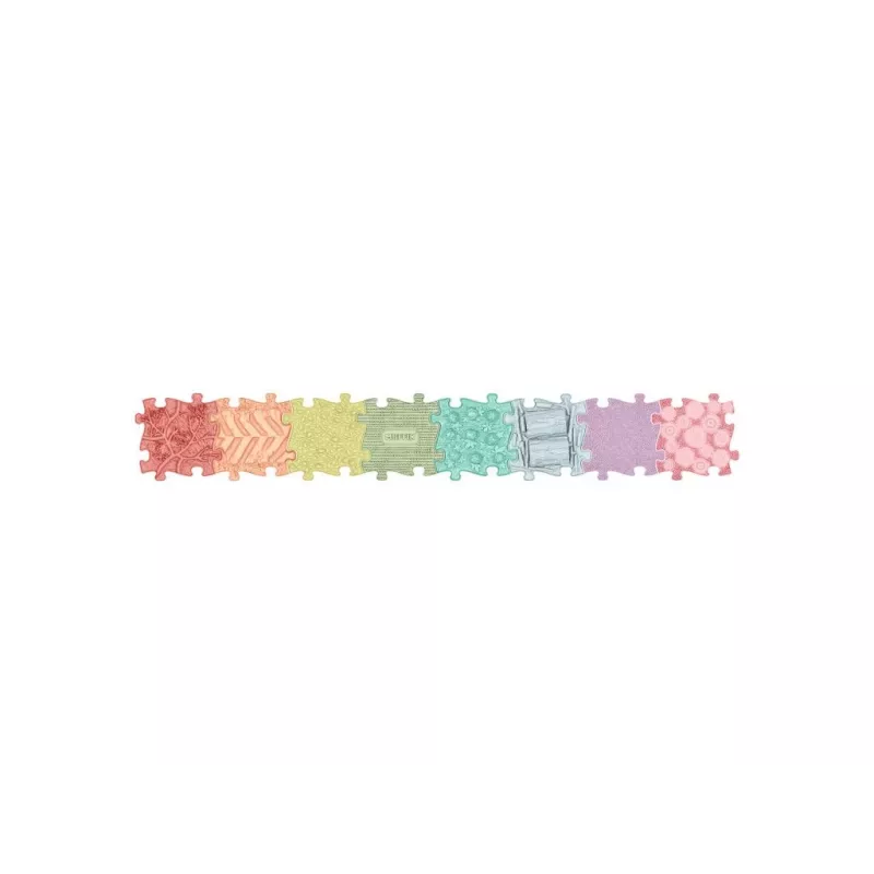 Muffik Orthopädische Sensorik-Matte Set 8-in-1 Regenbogen 8 Puzzleteile Sensorik-Spielmatte MFK-106