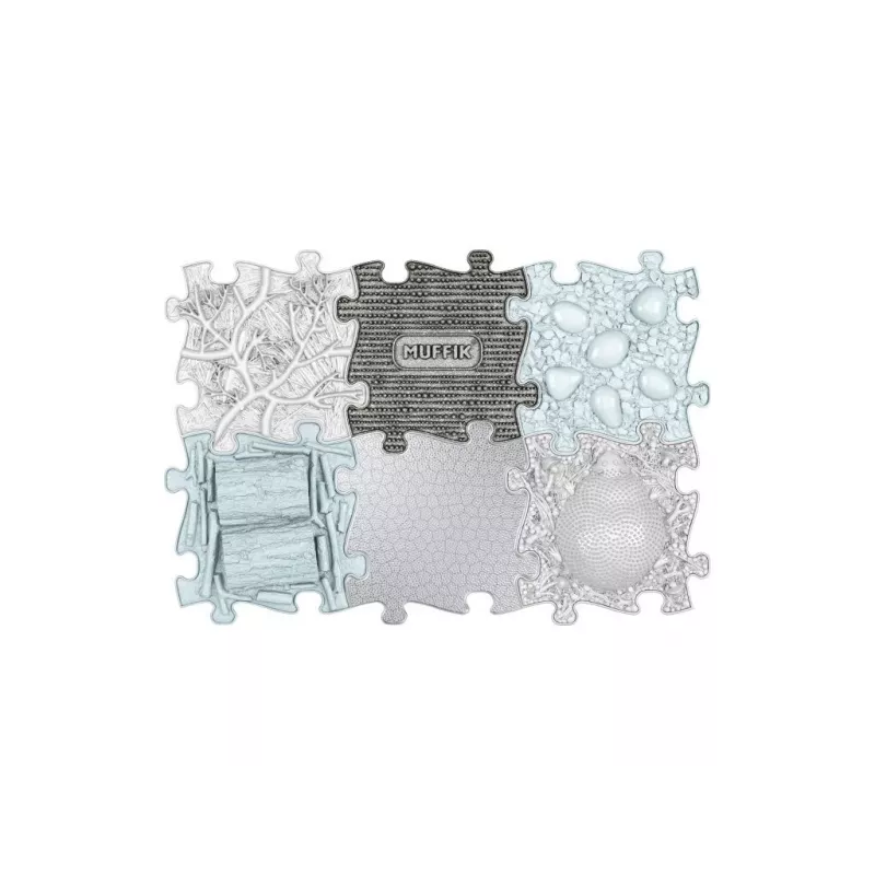 Muffik Orthopädische Sensorikmatte Set 6-in-1 Medium 6 Puzzle-Teile Sensorikmatte MFK-109