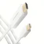 AXAGON Mini DisplayPort auf HDMI Adapterkabel 4K/30 Hz 1,8 m Weiß