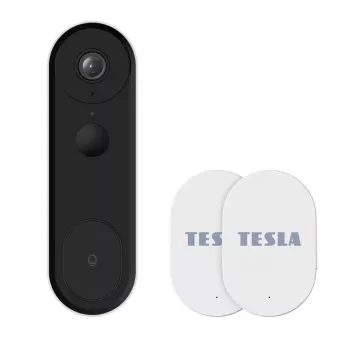 TESLA SecureQ DB5 Smart Türklingel mit 2K Kamera, Wi-Fi, Personen- und Paketerkennung