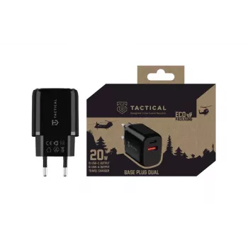 Tactical Base Plug Dual Black Car Charger mit 2 USB-A-Anschlüssen, 3,1 A, 15,5 W