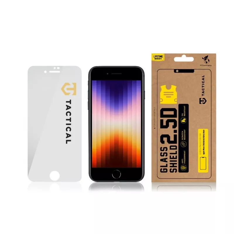 Tactical Glass Shield 2.5D Screen Protector für iPhone 7/8/SE 2020/SE 2022 Clear