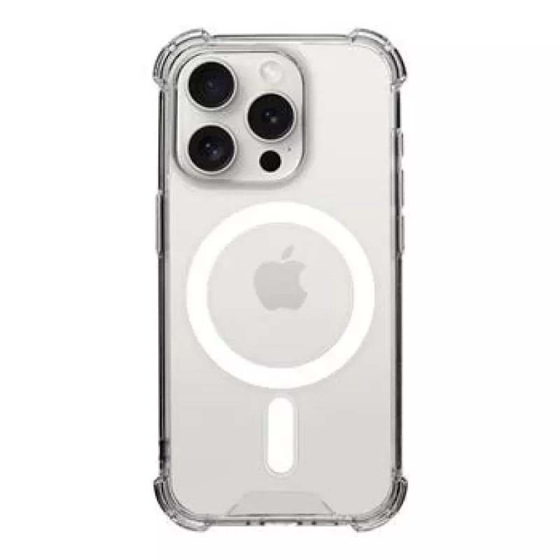 Tactical Back Cover MagForce Plyo für iPhone 15 Pro, Transparent