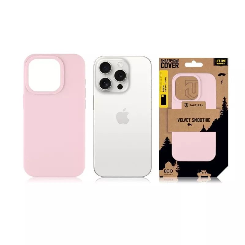 Tactical Back Cover Velvet Smoothie für iPhone 15 Pro Pink Panther