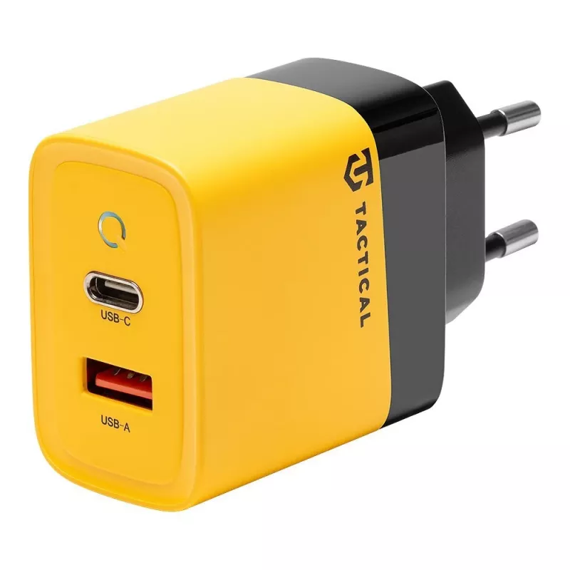 Tactical Microgrid GaN 45W Yellow Wall Charger mit USB-C